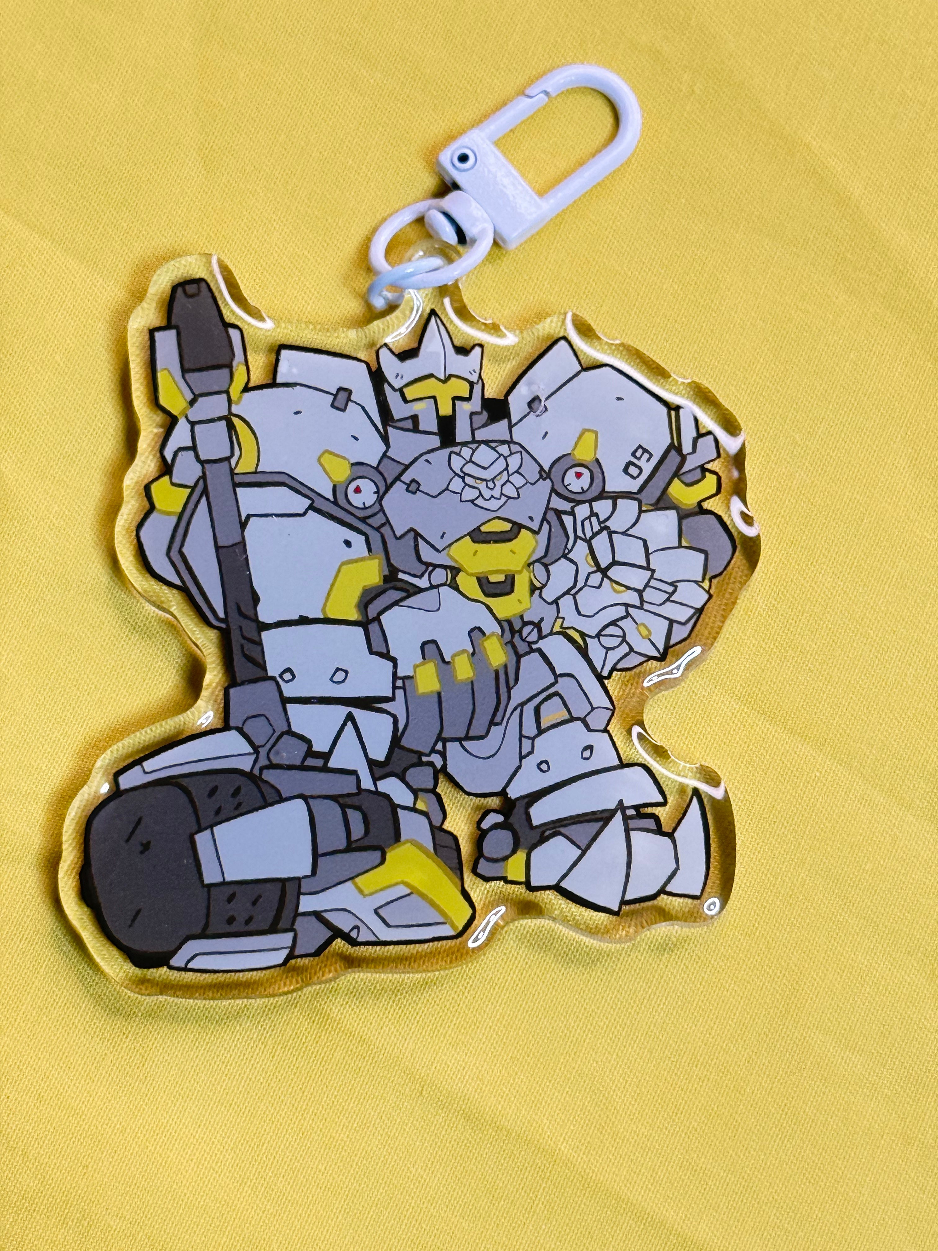 Overwatch Keychain: Reinhardt