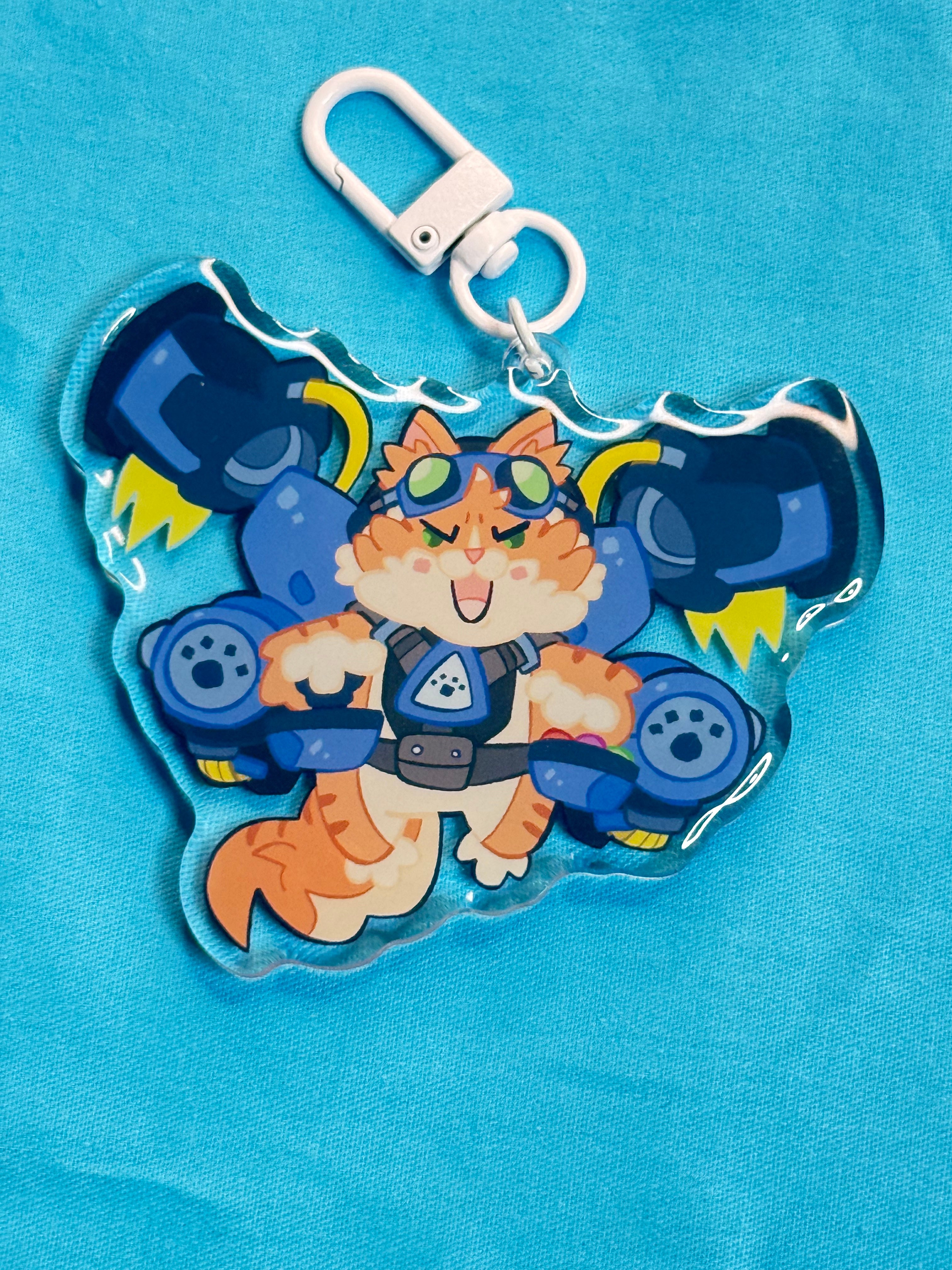 Overwatch Keychain: Jetpack Cat